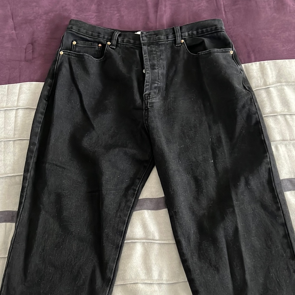Crybaby black jeans, size 30P, straight leg